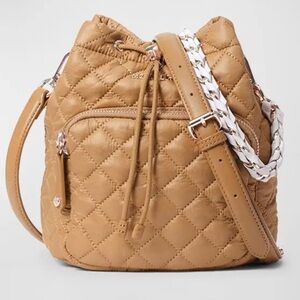 MZ Wallace New Crosby Limited Edition Quilted Tan Women's Bucket Bag